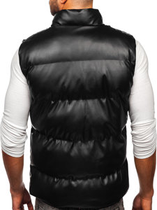 Bolf Herren Steppweste Schwarz  0023