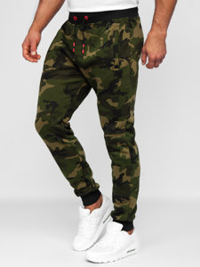 Bolf Herren Sweathose Sporthose Camo-Khaki KZ15B