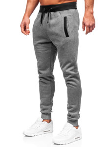 Bolf Herren Sweathose Sporthose Schwarzgrau  AK13-1