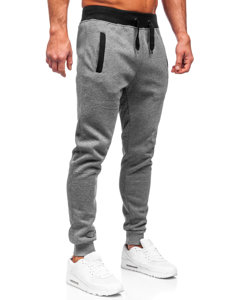 Bolf Herren Sweathose Sporthose Schwarzgrau  AK13-1