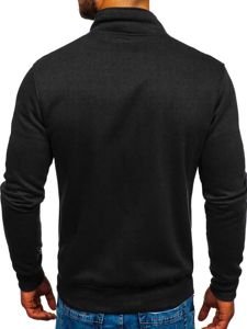 Bolf Herren Sweatjacke Sweatshirt mit Stehkragen Schwarz  B002