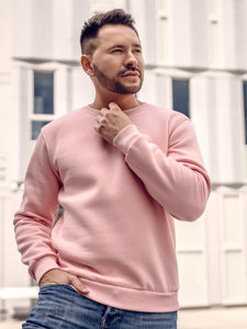 Bolf Herren Sweatshirt Hell Rosa  2001A