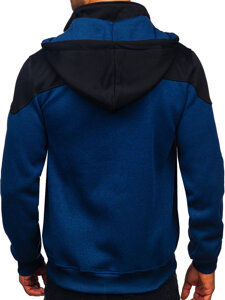 Bolf Herren Sweatshirt-Jacke mit Kapuze Dunkalblau  TC1267