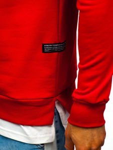 Bolf Herren Sweatshirt mit Motiv Rot  11115