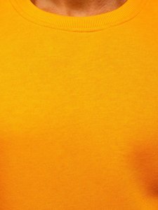 Bolf Herren Sweatshirt ohne Kapuze Hellorange  2001