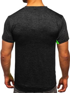 Bolf Herren T-Shirt Sportshirt Schwarz  HM072