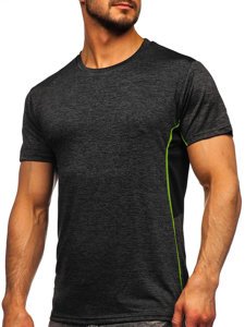 Bolf Herren T-Shirt Sportshirt Schwarz  HM073