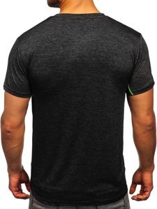 Bolf Herren T-Shirt Sportshirt Schwarz  HM073