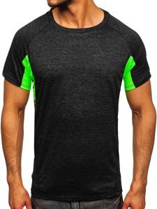 Bolf Herren T-Shirt Sportshirt Schwarz  HM076