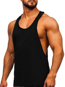 Bolf Herren T-Shirt Tank Top Schwarz  1245