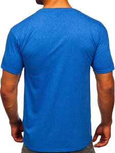 Bolf Herren T-Shirt Uni Blau  B10