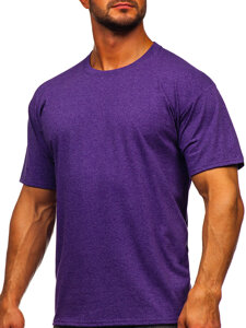 Bolf Herren T-Shirt Uni Violett  B10