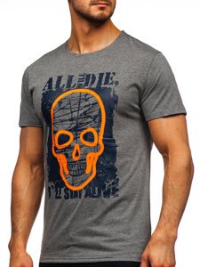 Bolf Herren T-Shirt mit Motiv Anthrazit Y70007