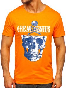 Bolf Herren T-Shirt mit Motiv Orange Y70005