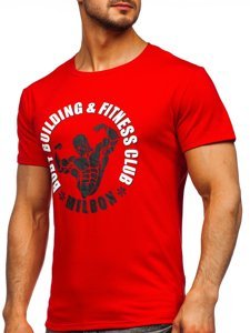 Bolf Herren T-Shirt mit Motiv Rot Y70015