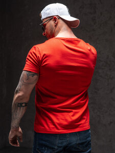 Bolf Herren T-Shirt mit Motiv Rot Y70015