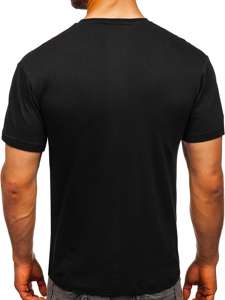 Bolf Herren T-Shirt mit Motiv Schwarz  1171