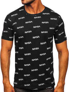 Bolf Herren T-Shirt mit Motiv Schwarz 14950-1