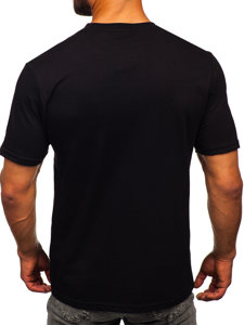 Bolf Herren T-Shirt mit Motiv Schwarz  192245