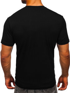 Bolf Herren T-Shirt mit Motiv Schwarz  192410