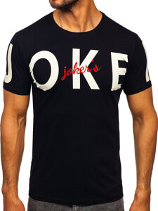 Bolf Herren T-Shirt mit Motiv Schwarz  M195