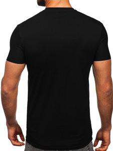 Bolf Herren T-Shirt mit Motiv Schwarz  MT3046