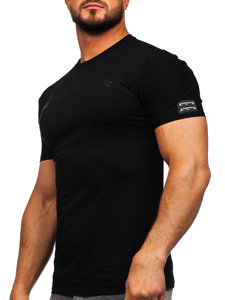 Bolf Herren T-Shirt mit Motiv Schwarz  MT3050