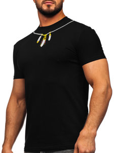 Bolf Herren T-Shirt mit Motiv Schwarz  MT3051