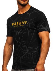 Bolf Herren T-Shirt mit Motiv Schwarz SS10935