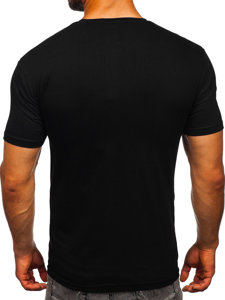 Bolf Herren T-Shirt mit Motiv Schwarz  SS10953