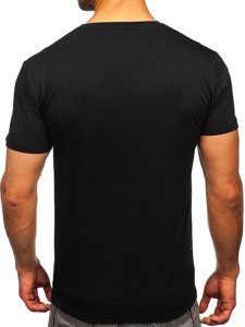 Bolf Herren T-Shirt mit Motiv Schwarz Y70007