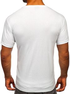 Bolf Herren T-Shirt mit Motiv Weiß  142172