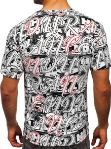 Bolf Herren T-Shirt mit Motiv Weiß  14906