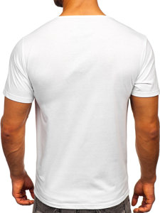 Bolf Herren T-Shirt mit Motiv Weiß  KS2653