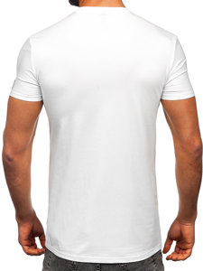 Bolf Herren T-Shirt mit Motiv Weiß  MT3050