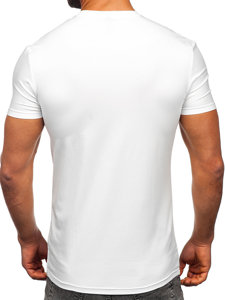 Bolf Herren T-Shirt mit Motiv Weiß  MT3056