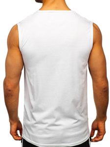 Bolf Herren T-Shirt mit Motiv Weiß  SS11081