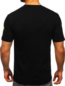 Bolf Herren T-Shirt mit Print Schwarz 14400