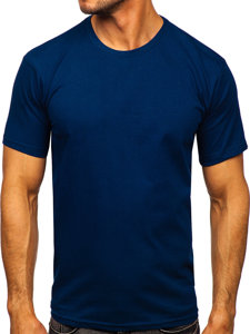 Bolf Herren T-Shirt ohne Motiv Indigo  192397