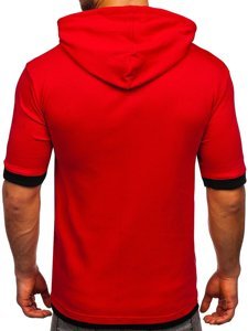 Bolf Herren T-Shirt ohne Motiv Rot  08