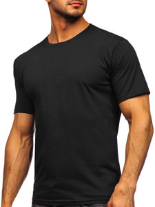 Bolf Herren T-Shirt ohne Motiv Schwarz  192397