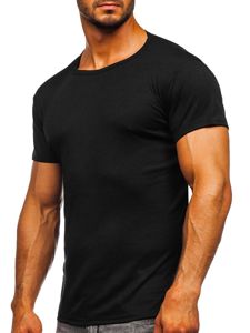 Bolf Herren T-Shirt ohne Motiv Schwarz  NB003