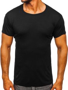 Bolf Herren T-Shirt ohne Motiv Schwarz  NB003