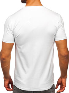 Bolf Herren T-Shirt ohne Motiv Weiß  M216