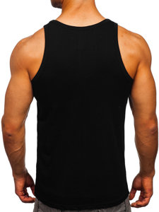 Bolf Herren Tank Top Boxershirt mit Motiv Schwarz  14833