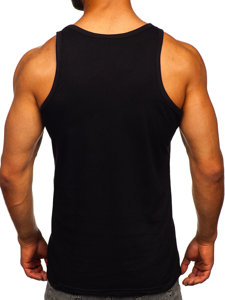 Bolf Herren Tank Top mit Motiv Schwarz  143025