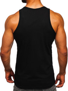 Bolf Herren Tank Top mit Motiv Schwarz  143028