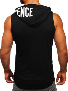 Bolf Herren Tank Top mit Motiv Schwarz  2537