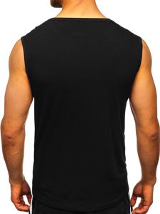 Bolf Herren Tank Top mit Motiv Schwarz  KS2092