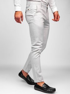 Bolf Herren Textil Hose Chinos Beige  0015